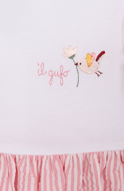 Хлопковое платье IL GUFO, арт. P25VA331C1080/12M-18M, фото 3