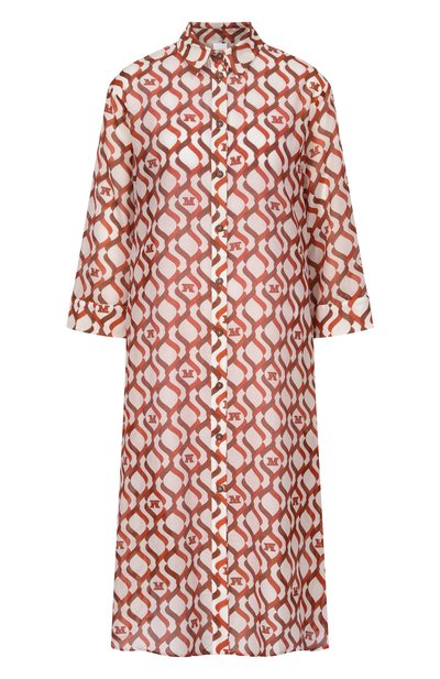 Женское туника из хлопка и шелка MAX MARA, арт. BCHSTEPPA 261622106