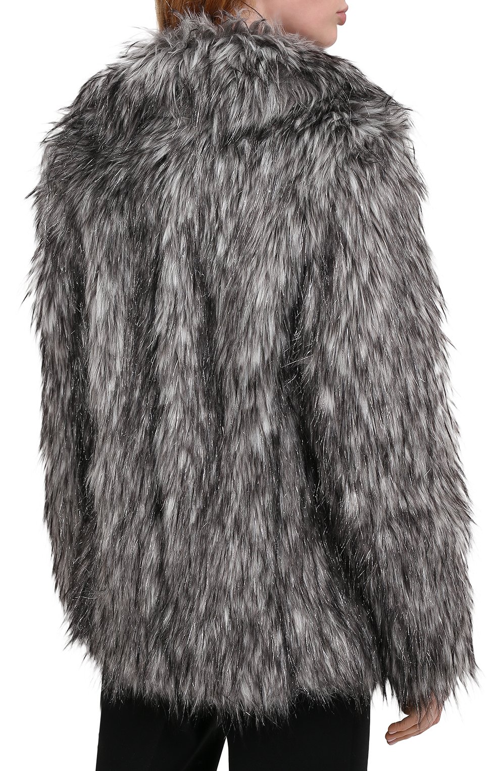 Укороченная шуба свободного кроя из эко-меха MICHAEL MICHAEL KORS, арт. MH72HMY80E, фото 4