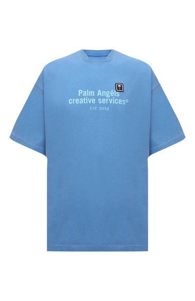 Хлопковая футболка PALM ANGELS, арт. PMAA066F21JER0024510, фото 1