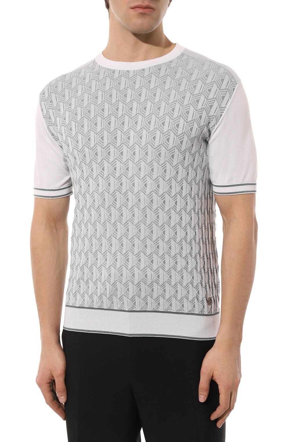 Д�жемпер из шелка и хлопка STEFANO RICCI, арт. K818042G10/F23170, фото 3