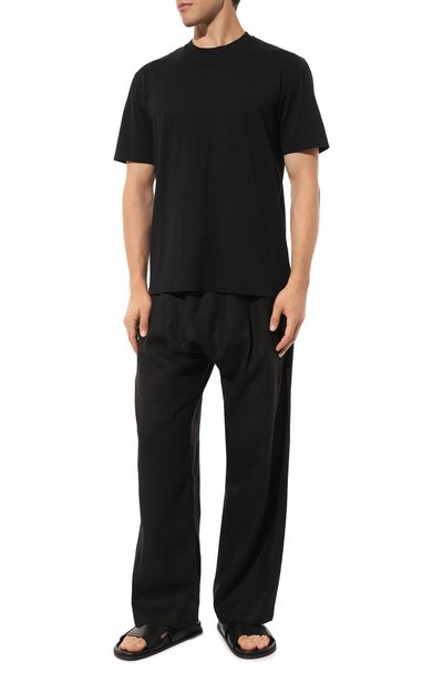 Льняные брюки 139DEC, арт. PN394-BK, фото 2