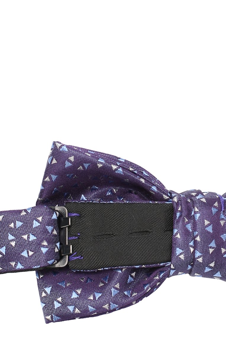 Мужской шелковый галстук-бабочка с узором LANVIN фиолетового цвета, арт. 3152/B0W TIE | Фото 3 (Материал: Текстиль, Шелк; Статус проверки: Проверена категория, Проверено; Материал сплава: Проставлено, Проверено; Нос: Не проставлено)