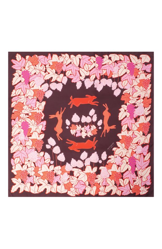 Шелковый платок Petitjean Paris 7C28 Бордовый  7C28 Фото 3