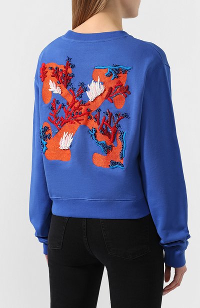 Хлопковый свитшот OFF-WHITE, арт. 0WBA026R200030403020, фото 4