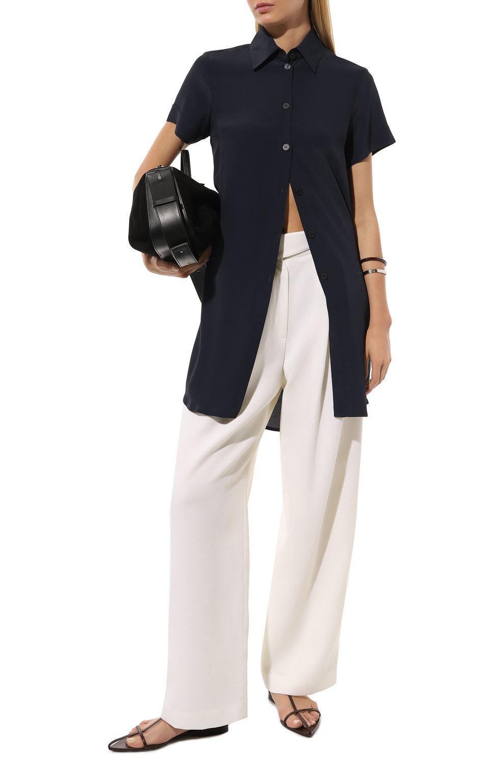 Блузка COLOMBO темно-синего цвета по цене 156500 руб., арт. CM00372, фото 2 Блузка COLOMBO, арт. CM00372, фото 2