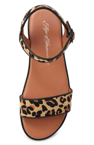 Кожаные сандалии simone AGE OF INNOCENCE леопардового цвета по цене 14200 руб., арт. 000168/SIM0NE/36, фото 4 Кожаные сандалии simone AGE OF INNOCENCE, арт. 000168/SIM0NE/36, фото 4