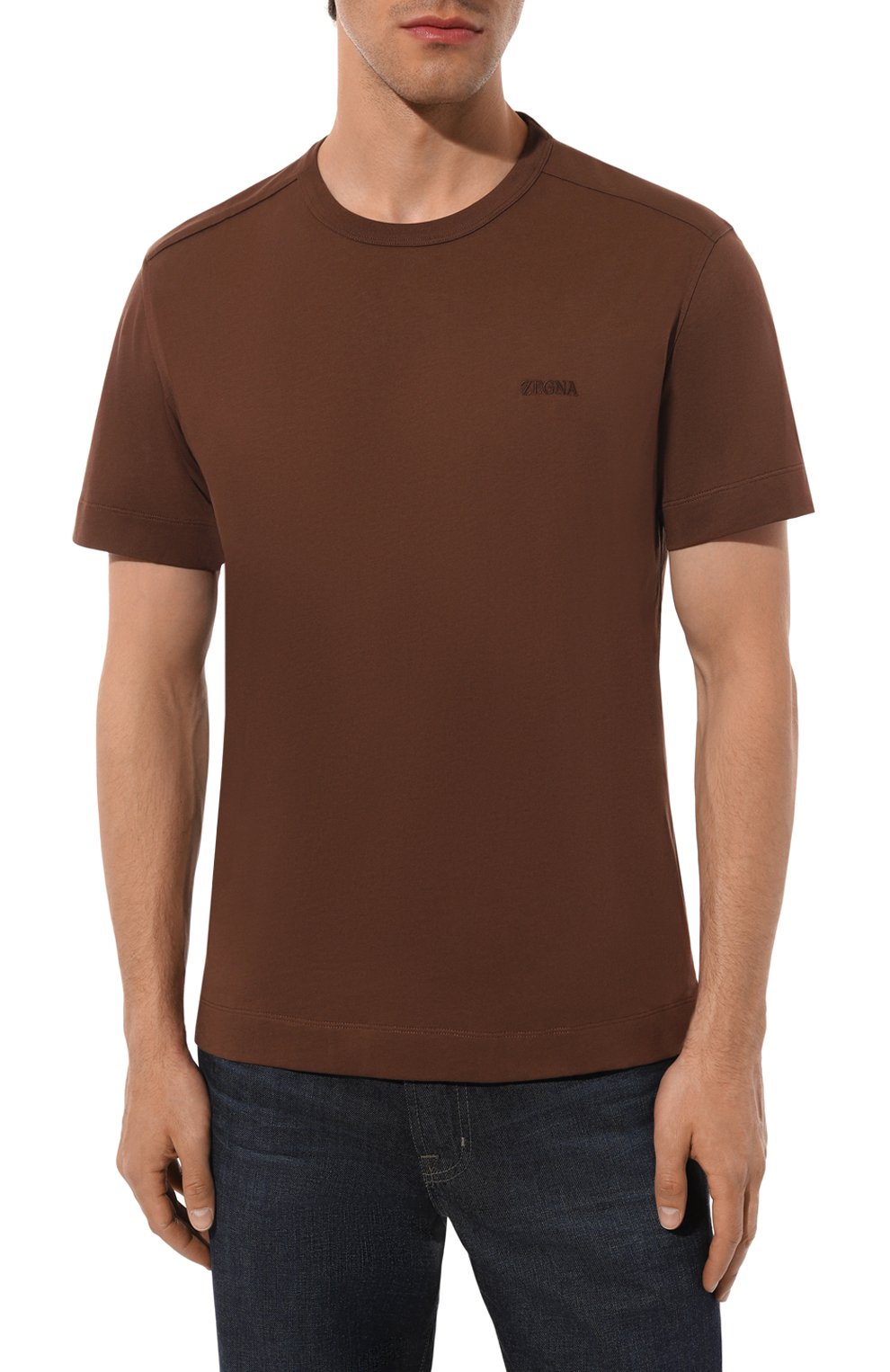 Хлопковая футболка ZEGNA, арт. UD360A7/D760, фото 3