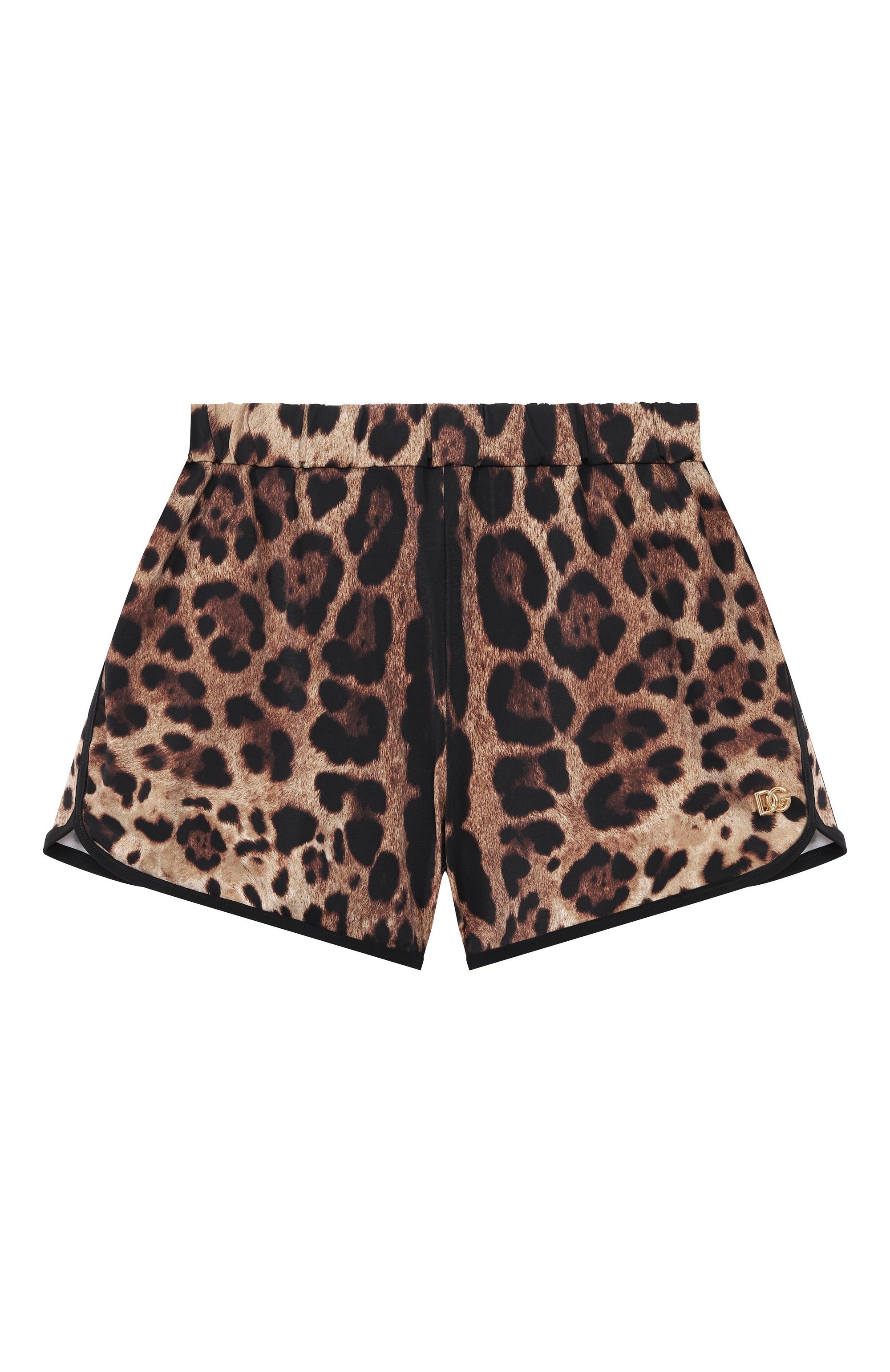 Шорты DOLCE & GABBANA леопардового цвета по цене 29650 руб., арт. L5J845/0N011, фото 1 Шорты DOLCE & GABBANA, арт. L5J845/0N011, фото 1