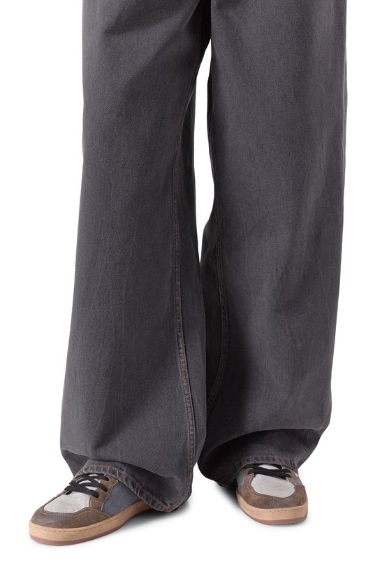 Комбинированные кеды Ball Star Golden Goose Deluxe Brand GMF00117.F007496 Серый  GMF00117.F007496 Фото 3