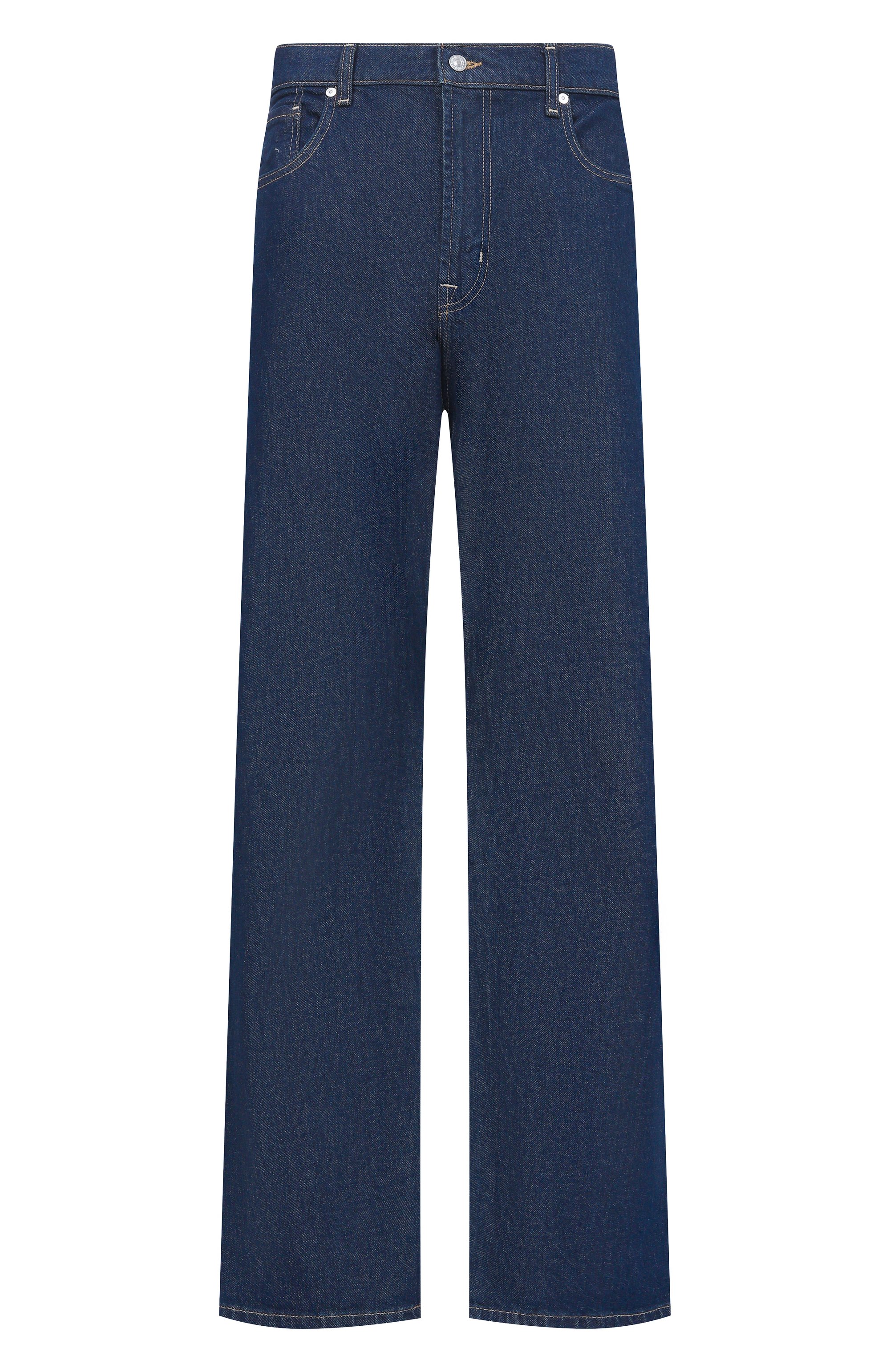 Джинсы easy straight 7 FOR ALL MANKIND темно-синего цвета по цене 29950 руб., арт. 7T5H0K85-3LX, фото 1 Джинсы easy straight 7 FOR ALL MANKIND, арт. 7T5H0K85-3LX, фото 1