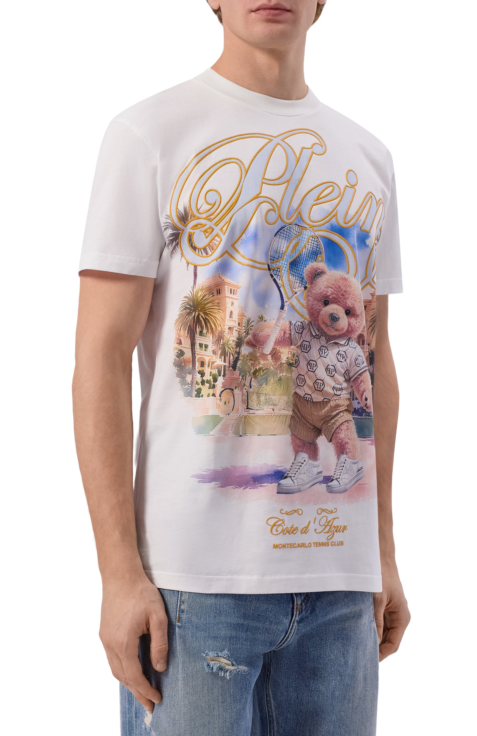 Хлопковая футболка PHILIPP PLEIN, арт. SAFC MTK8837 PJY002N, фото 3