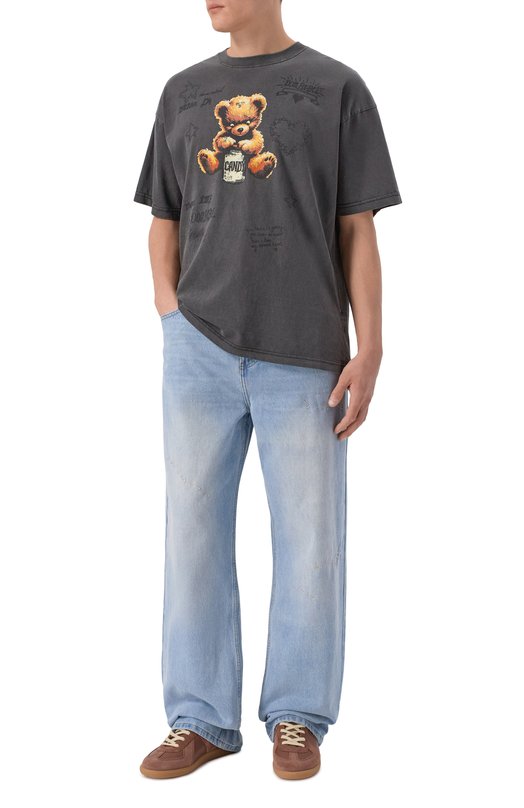 Хлопковая футболка DOMREBEL M TREATS/T-SHIRT Серый  M TREATS/T-SHIRT Фото 2