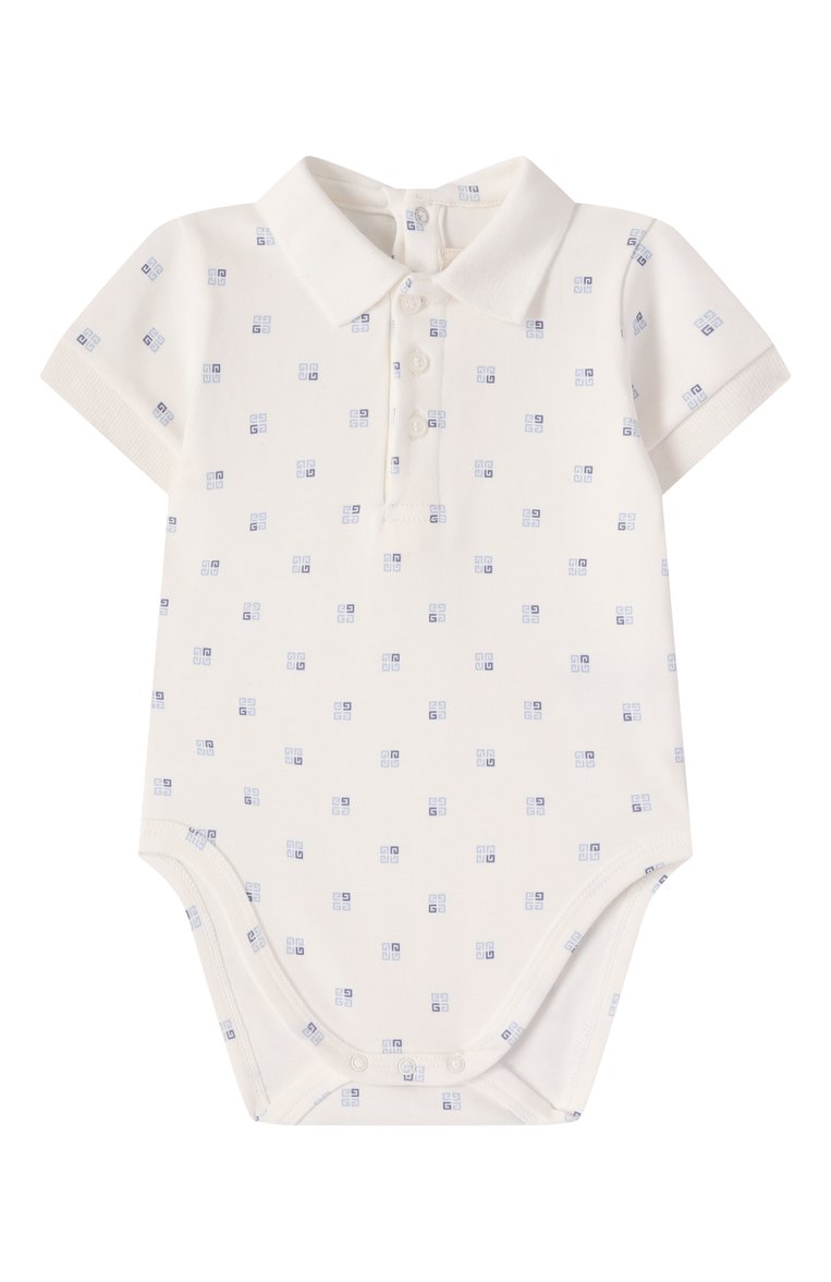 Детский комплект из комбинезона и боди GIVENCHY синего цвета, арт. H30616 | Фото 5 (Нос: Не проставлено; Материал сплава: Проставлено; Кросс-КТ НВ: Костюм; Ростовка одежда: 6 мес | 68 см, 3 мес | 62 см, 9 мес | 74 см, 12 мес | 80 см)