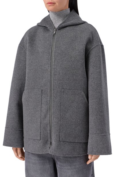Шерстяное полупальто 12 STOREEZ серого цвета по цене 45000 руб., арт. 133930, фото 3 Шерстяное полупальто 12 STOREEZ, арт. 133930, фото 3