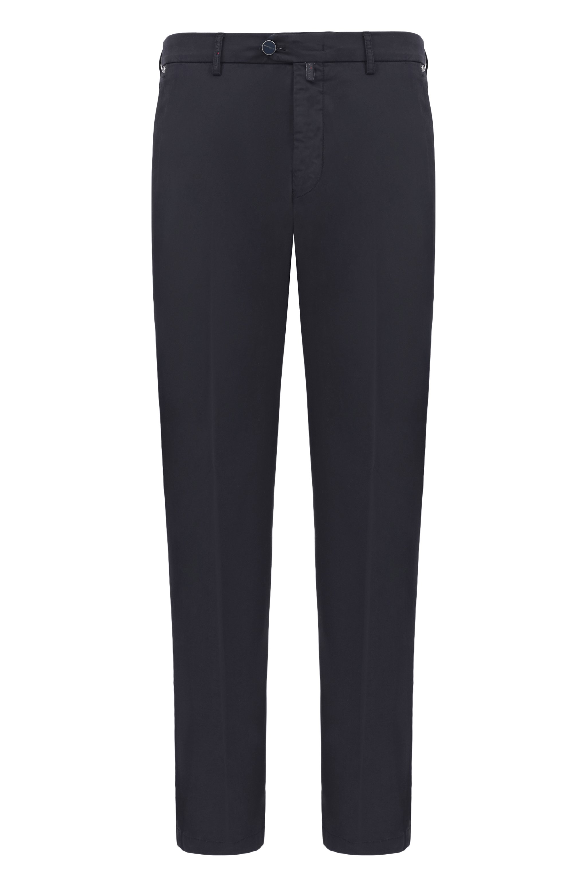Хлопковые брюки KITON темно-синего цвета по цене 121000 руб., арт. UFPPERK0600H01, фото 1 Хлопковые брюки KITON, арт. UFPPERK0600H01, фото 1