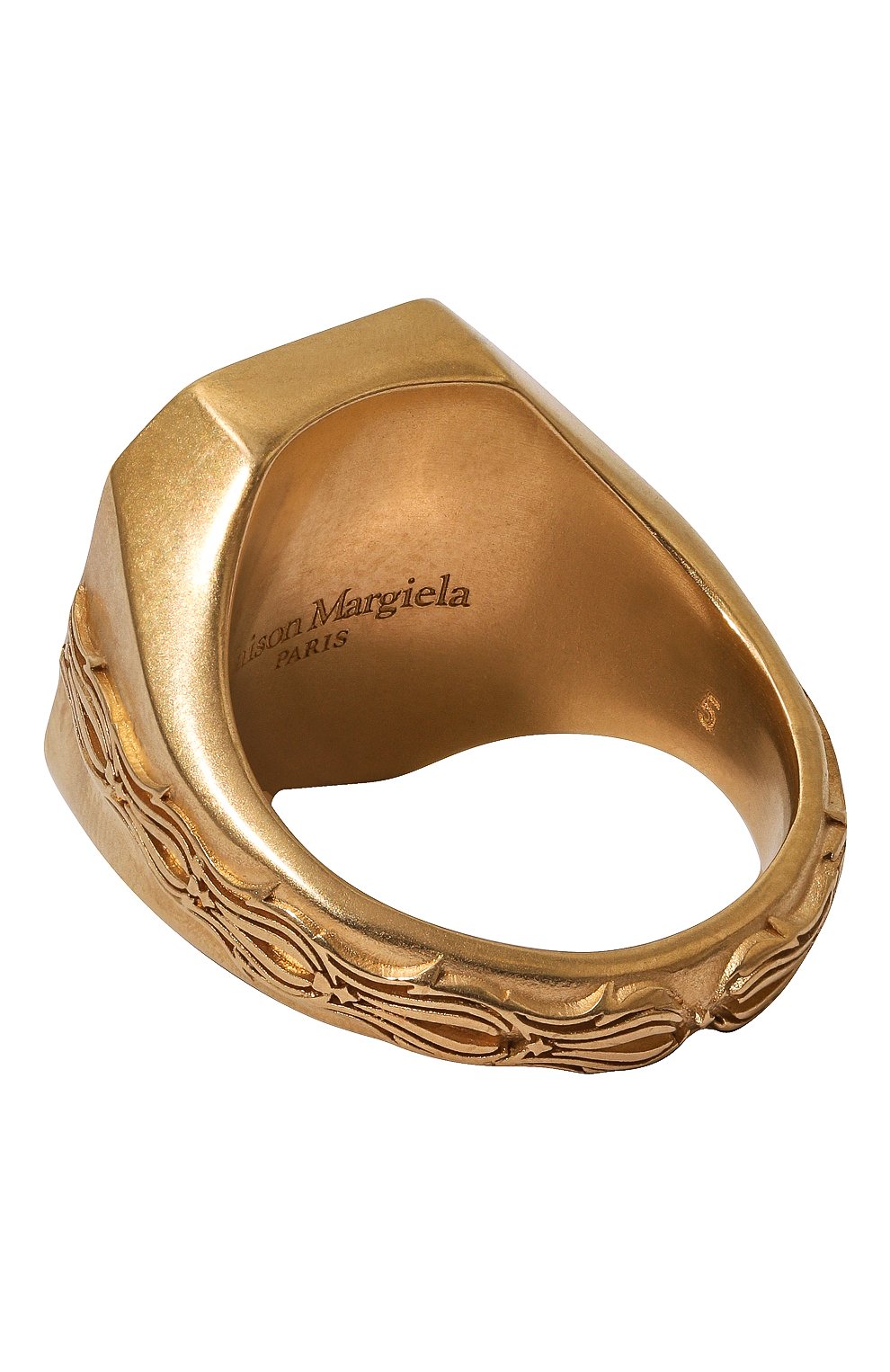 Кольцо MAISON MARGIELA золотого цвета по цене 61550 руб., арт. SM1UQ0102 P6478/G0LD, фото 2 Кольцо MAISON MARGIELA, арт. SM1UQ0102 P6478/G0LD, фото 2