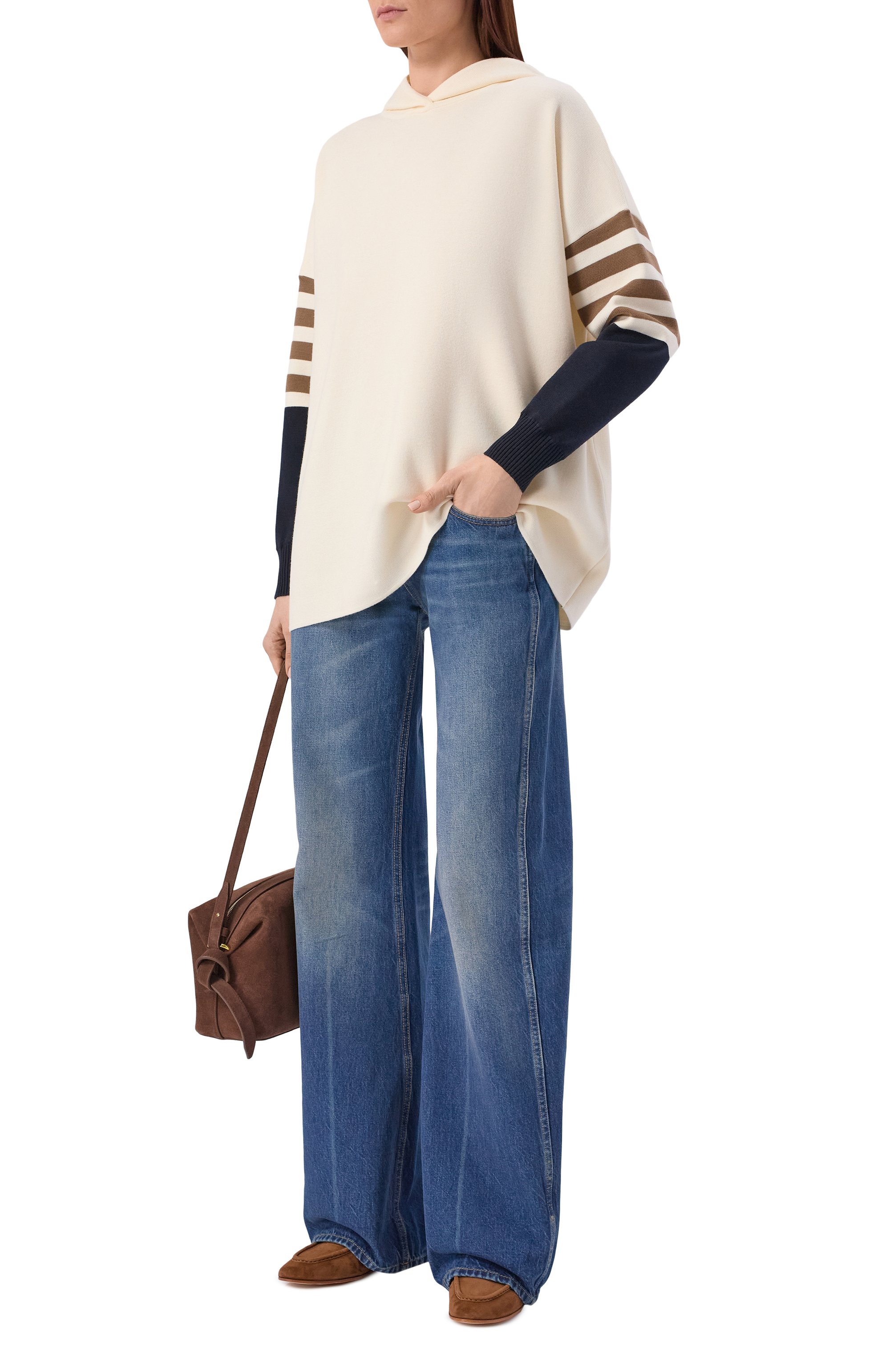 Шерстяное худи MAX MARA кремового цвета по цене 75000 руб., арт. MXMAPPIA, фото 2 Шерстяное худи MAX MARA, арт. MXMAPPIA, фото 2