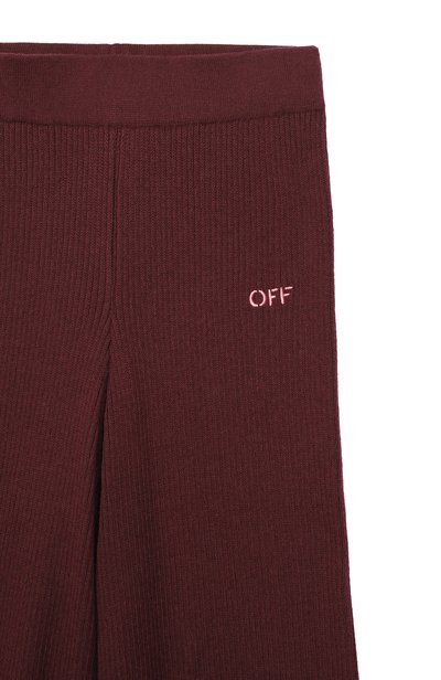 Брюки из хлопка и шерсти OFF-WHITE, арт. 0GHG002F26KNI0016, фото 3