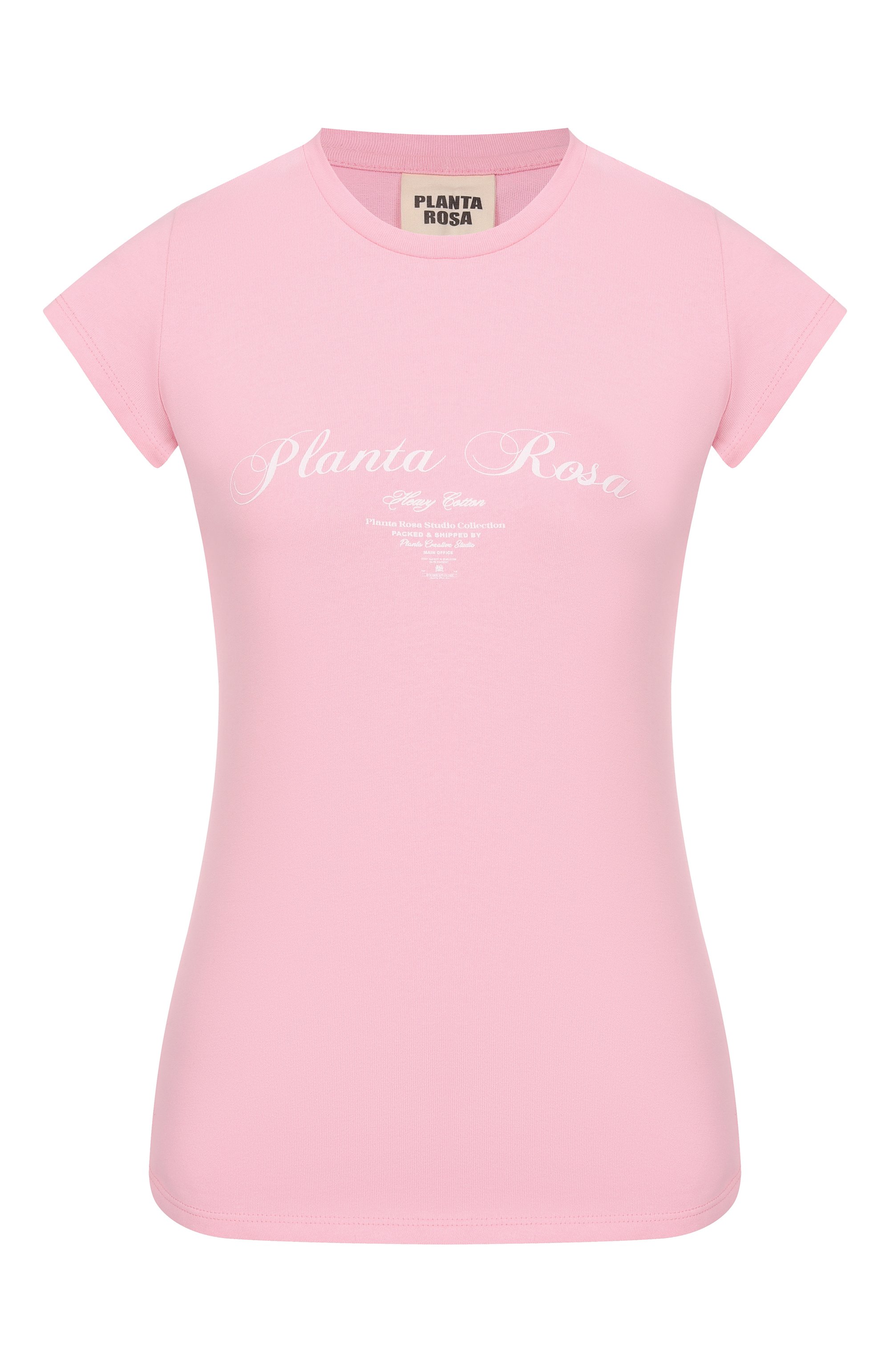 Хлопковая футболка PLANTA ROSA, арт. PR/T016/PERFECTION/220, фото 1
