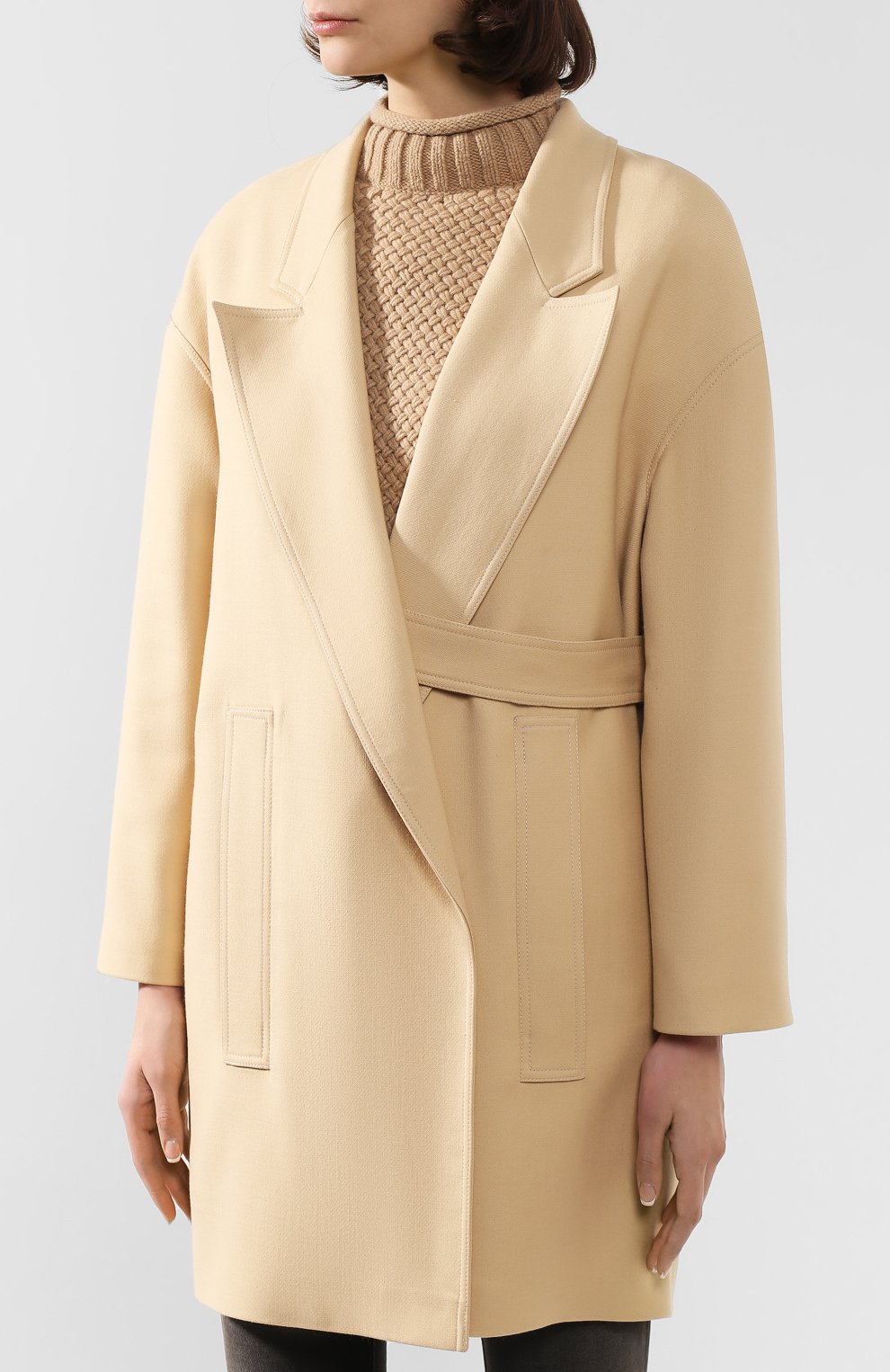 Пальто из смеси шерсти и шелка JM STUDIO, арт. FW192015, фото 3