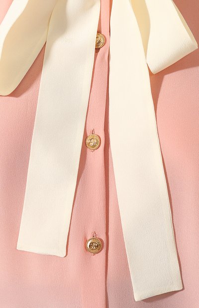 Шелковая блузка GUCCI розового цвета по цене 95000 руб., арт. 595791/ZAA0G, фото 5 Шелковая блузка GUCCI, арт. 595791/ZAA0G, фото 5