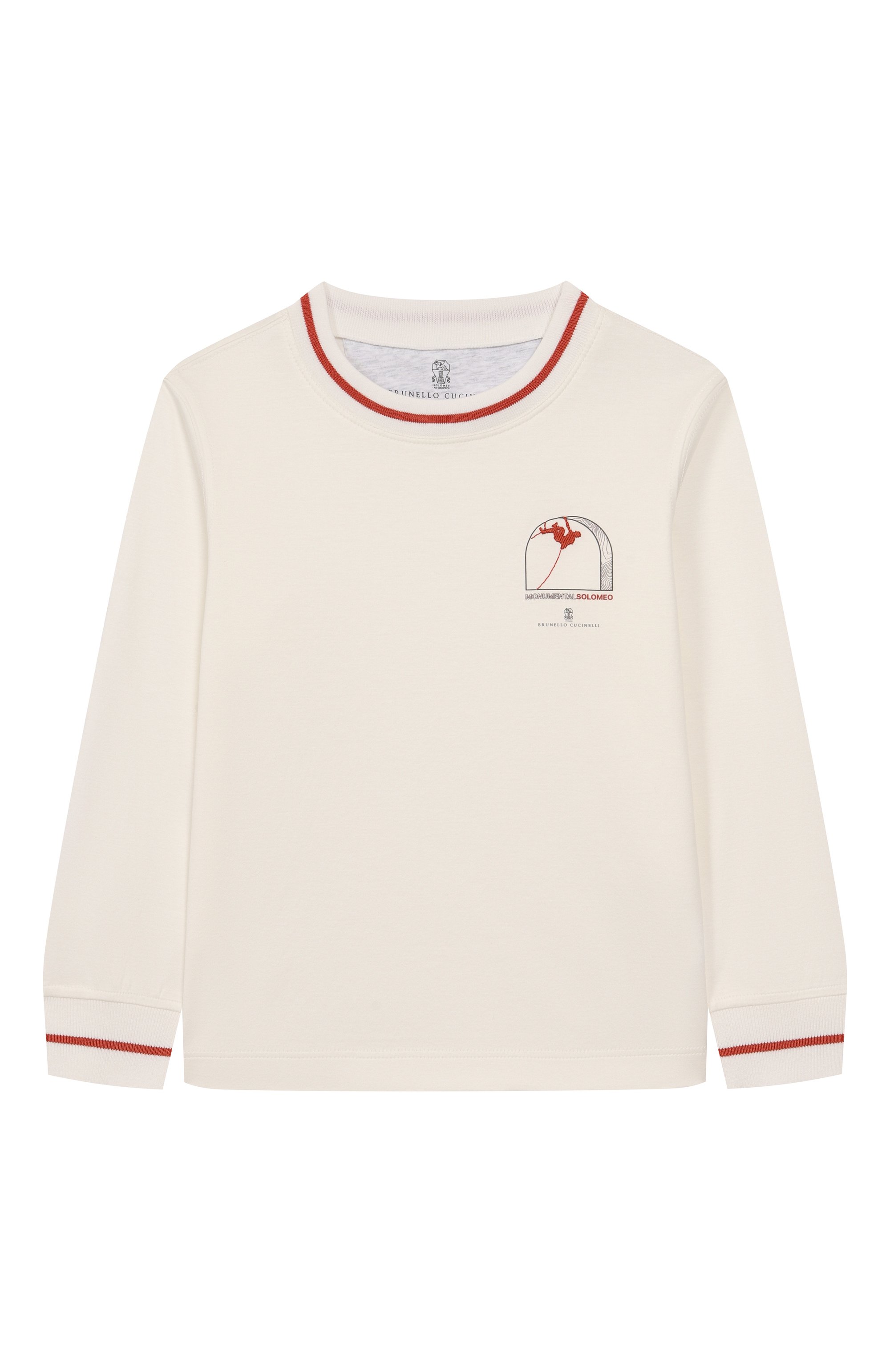 Хлопковый лонгслив BRUNELLO CUCINELLI, арт. B0B13T178B, фото 1