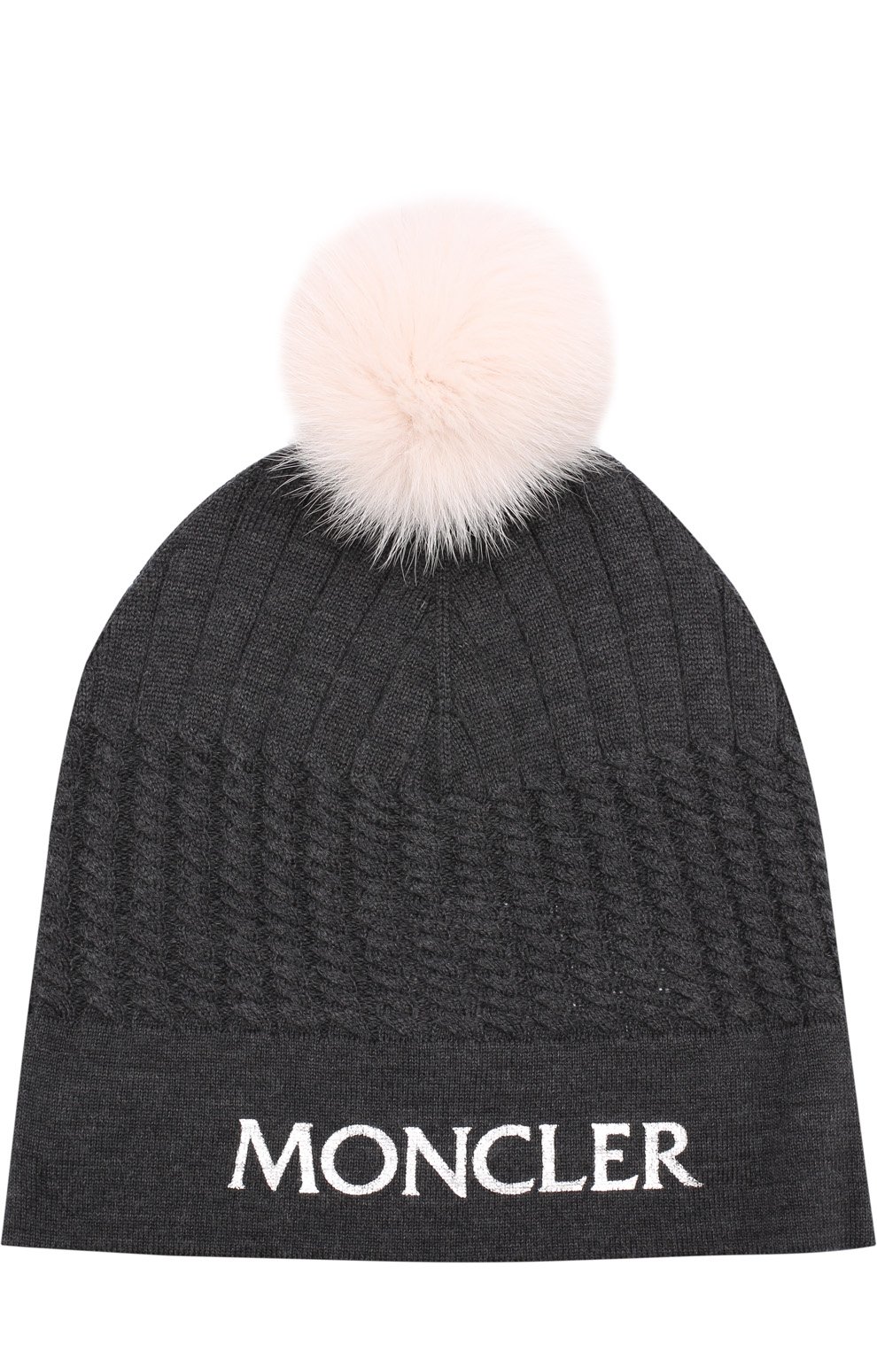 Шерстяная шапка с меховым помпоном MONCLER ENFANT, арт. C2-954-00353-50-04S01, фото 1