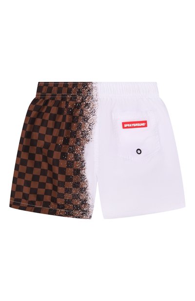 Плавки-шорты SPRAYGROUND, арт. SPY1469WHT/SPRAY SHARK IN PARIS BR0WN SWIM TRUNKS, фото 2