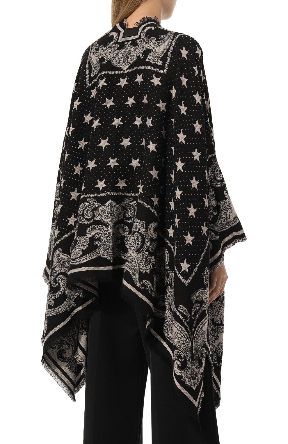 Пончо из вискозы и шерсти BALMAIN, арт. CF1XL065/VE34, фото 4