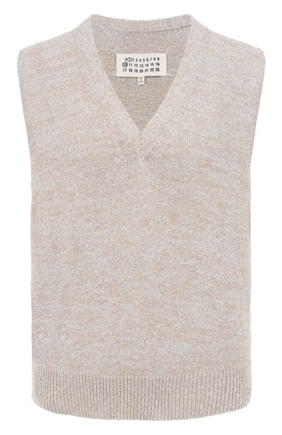 Женский жилет из хлопка и шерсти MAISON MARGIELA, арт. S50FB0115/M13152