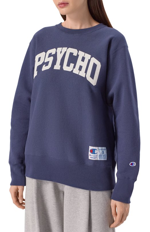 Хлопковый свитшот UNDERCOVER x Champion Undercover UC2E9801 Синий  UC2E9801 Фото 3