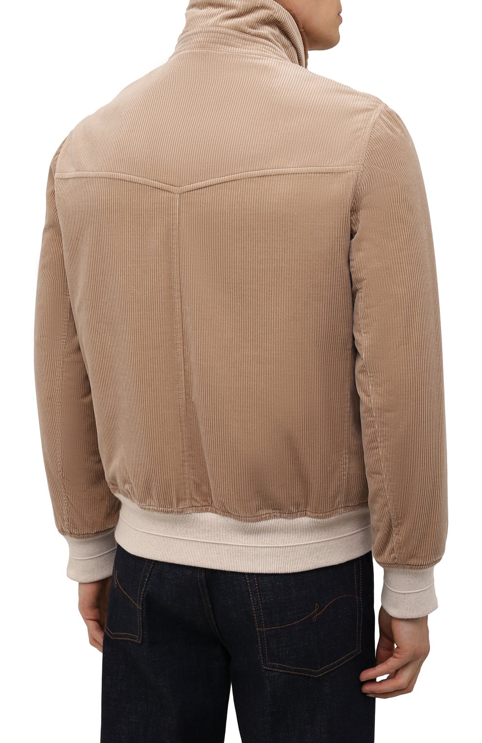 Вельветовый бомбер с подкладкой из овчины BRUNELLO CUCINELLI, арт. MQ4366446, фото 4