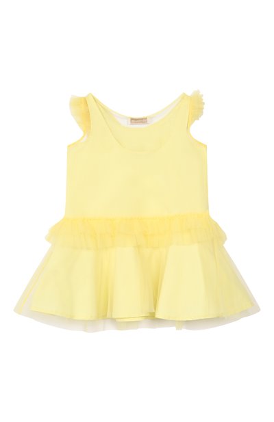 Хлопковое платье MONNALISA, арт. 17G907, фото 2