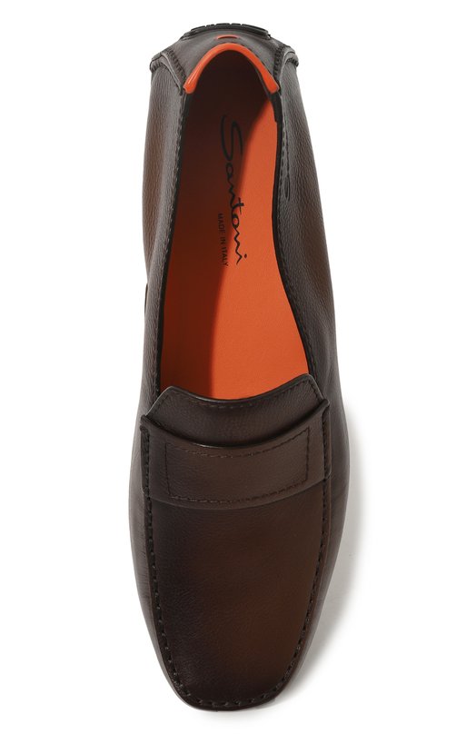 фото Кожаные мокасины santoni