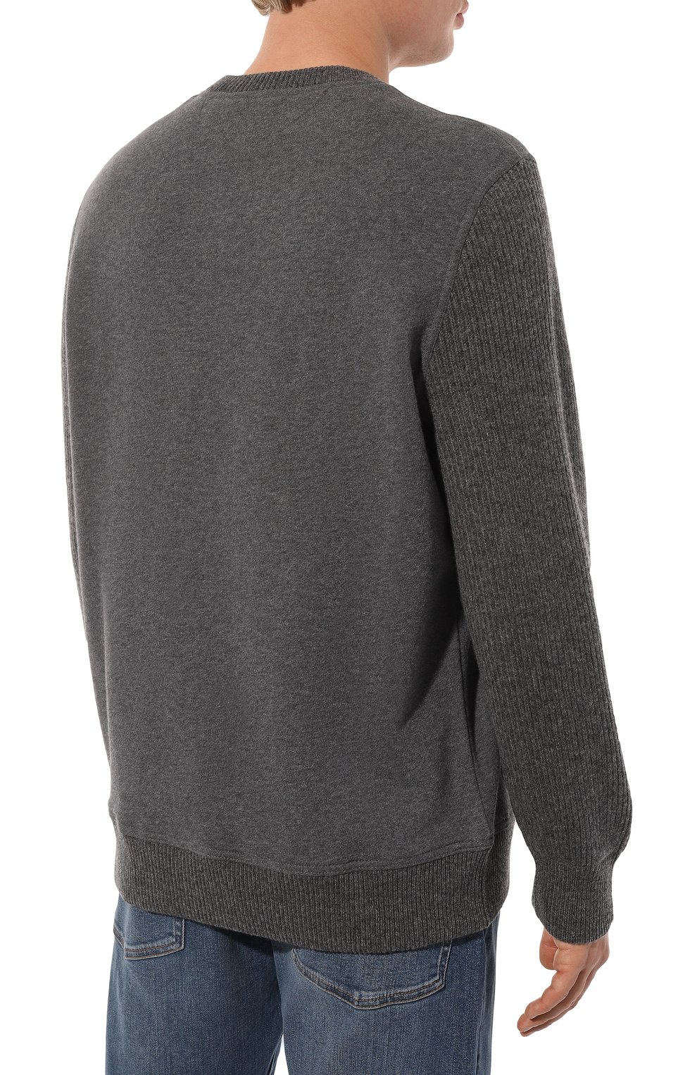 Хлопковый джемпер BRUNELLO CUCINELLI, арт. MTU23B2234, фото 4