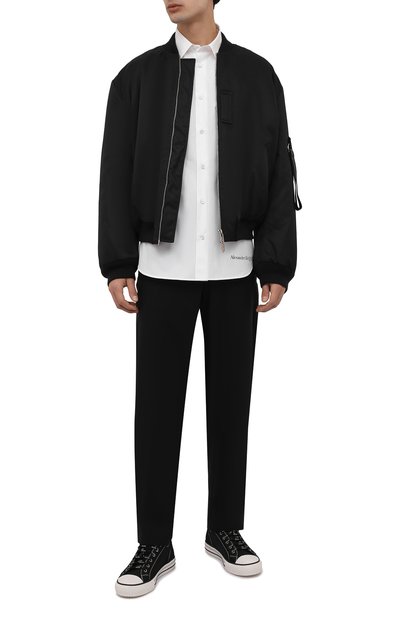 Хлопковая рубашка ALEXANDER MCQUEEN, арт. 682292/QS048, фото 2