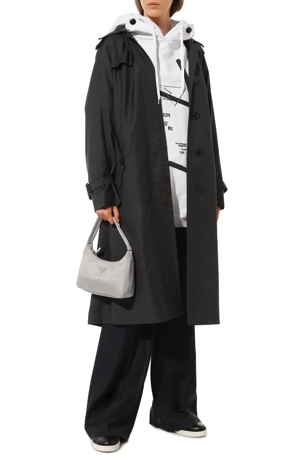 Хлопковое худи PRADA, арт. 134629-1YUA-F0964-211, фото 2