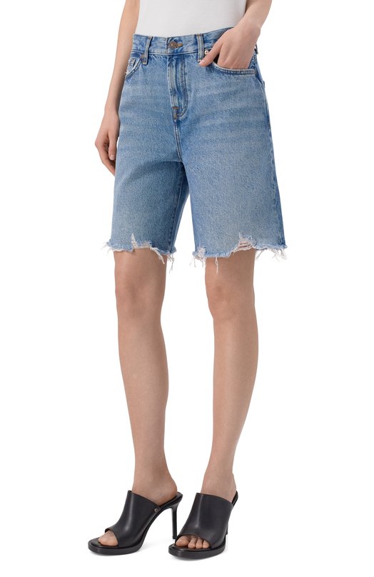 Джинсовые шорты Lola 7 For All Mankind 7U87CE35-STW Голубой  7U87CE35-STW Фото 3