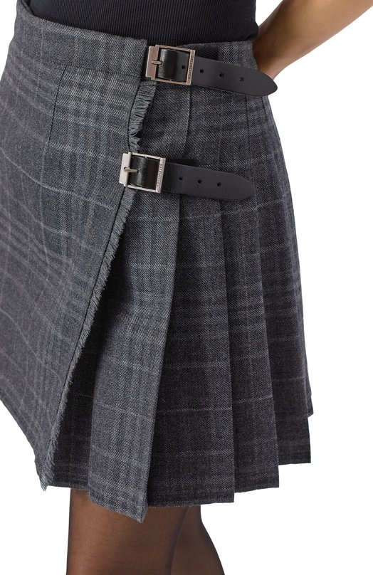 Плиссированная юбка Balenciaga 850673/TQT01 Серый  850673/TQT01 Фото 5