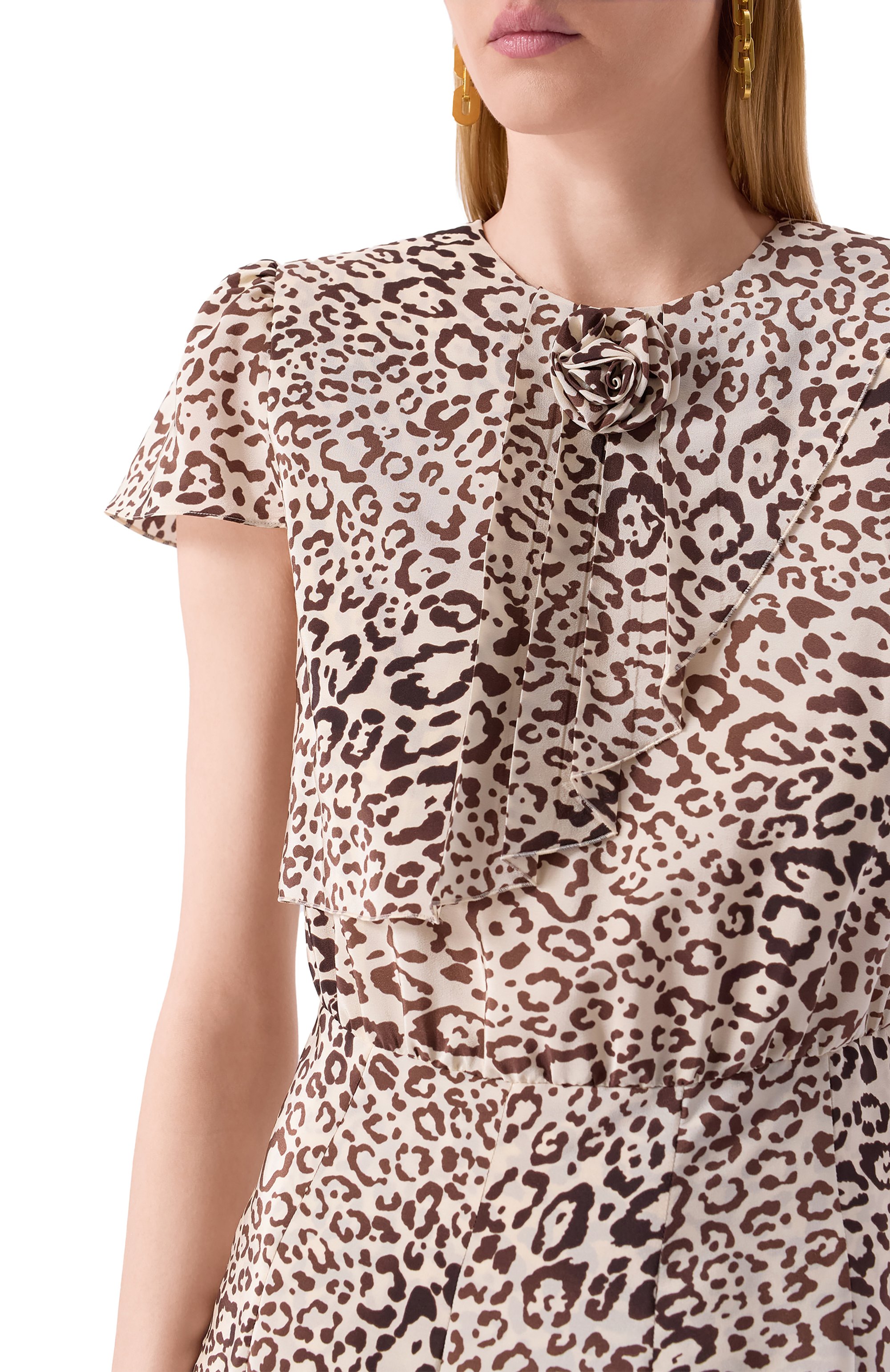 Шелковое платье ALESSANDRA RICH, арт. FABX4027-F4478, фото 5