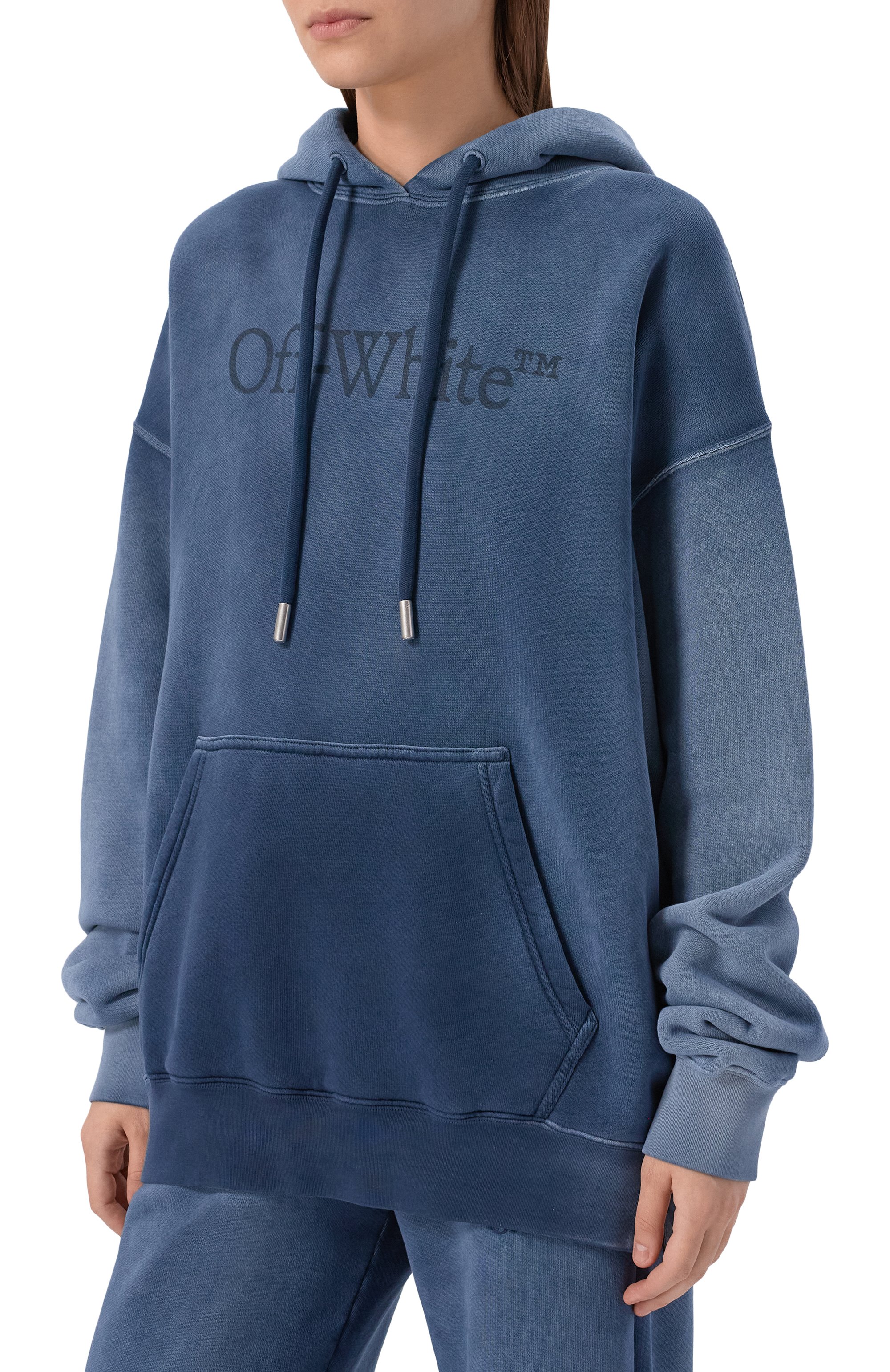 Хлопковое худи OFF-WHITE, арт. 0WBB06DF25FLE002, фото 3