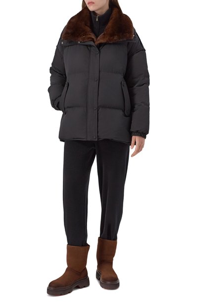 Замшевые полусапоги SANTONI, арт. WTCG71965GA2ARYH, фото 3