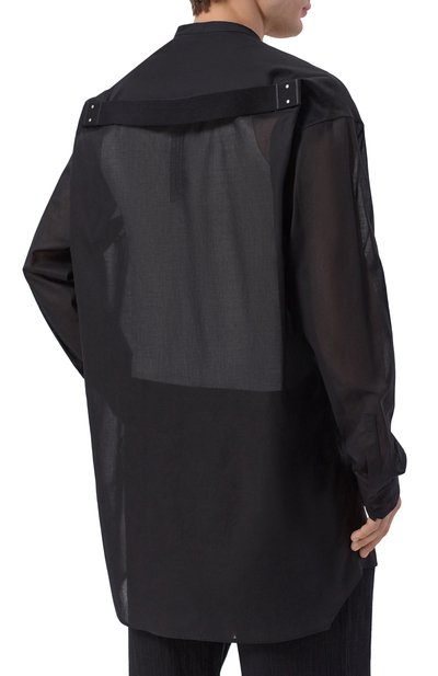 Хлопковая рубашка RICK OWENS, арт. RU01F2295/CV, фото 4
