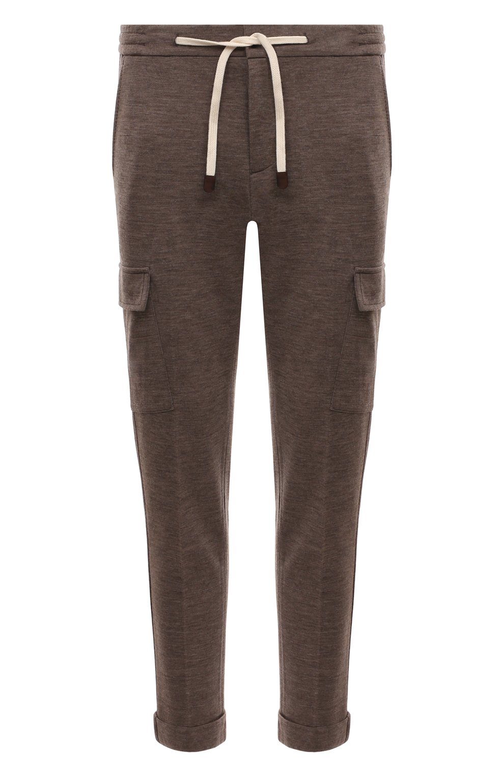 Шерстяные брюки-карго MARCO PESCAROLO коричневого цвета по цене 68600 руб., арт. T0R/50Y02, фото 1 Шерстяные брюки-карго MARCO PESCAROLO, арт. T0R/50Y02, фото 1