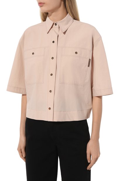 Хлопковая рубашка BRUNELLO CUCINELLI, арт. ML949B1348, фото 3