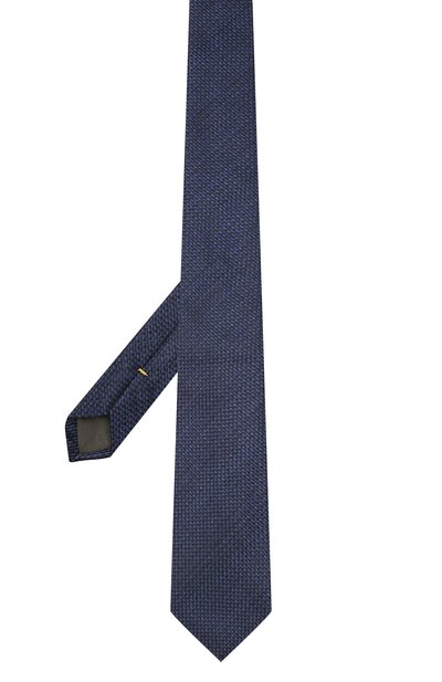 Шелковый галстук CANALI темно-синего цвета по цене 11500 руб., арт. 18/HJ03281, фото 2 Шелковый галстук CANALI, арт. 18/HJ03281, фото 2