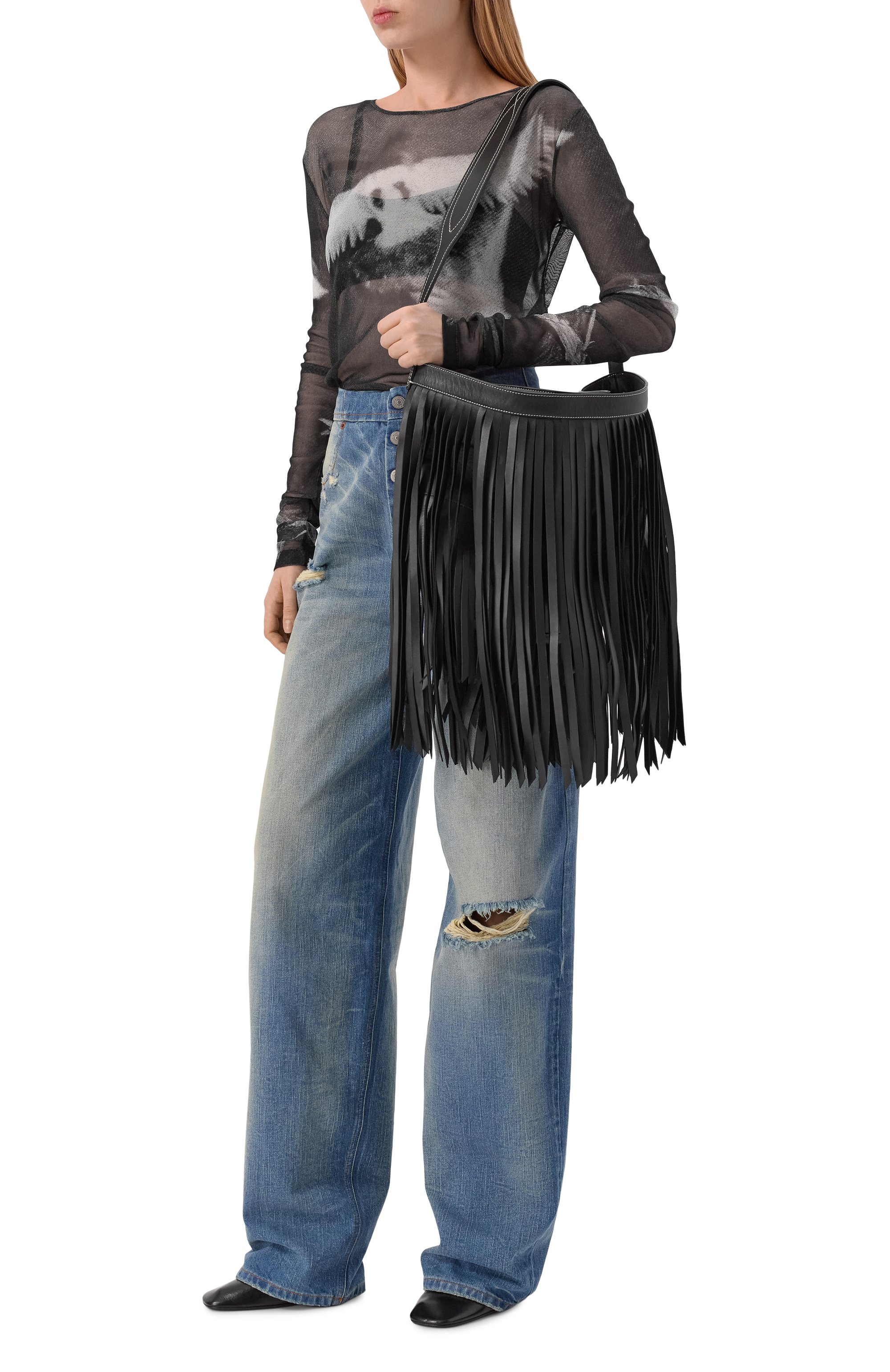 Сумка jeli fringed ANN DEMEULEMEESTER, арт. B0013639/LT176, фото 7