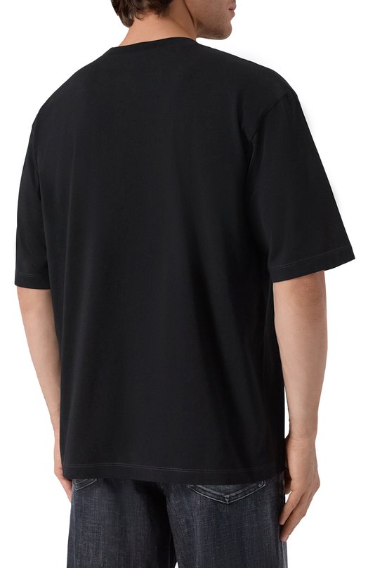Хлопковая футболка Dsquared2 S74GD1456/D20020 Чёрный  S74GD1456/D20020 Фото 4