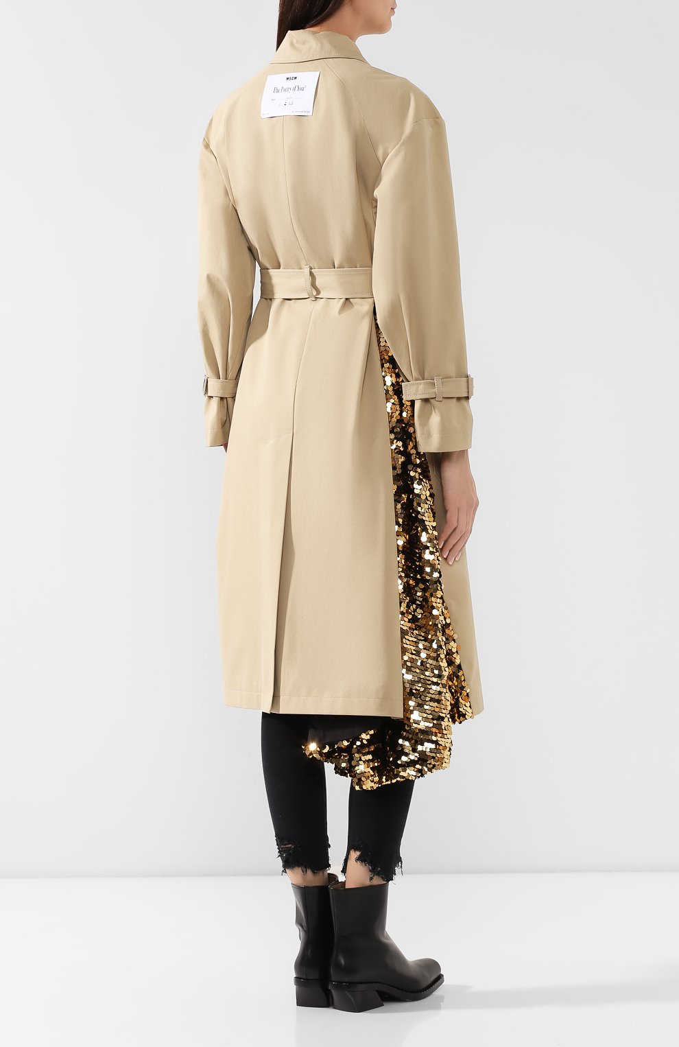 Хлопковый тренч MSGM, арт. 2741MDC19X 195613, фото 4
